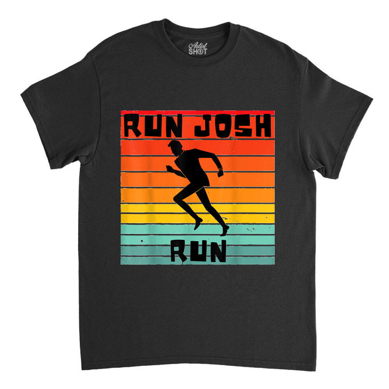 Josh Hawley Run Free Funny Josh Hawley Running Retro Stripe Classic T-shirt by AnaMercedesContreras | Artistshot