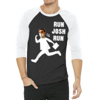 Josh Hawley Run Free Funny Josh Hawley Running 3/4 Sleeve Shirt | Artistshot