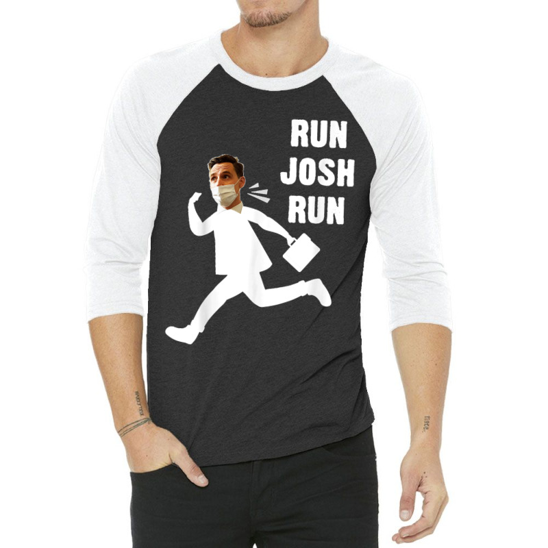 Josh Hawley Run Free Funny Josh Hawley Running 3/4 Sleeve Shirt by AnaMercedesContreras | Artistshot