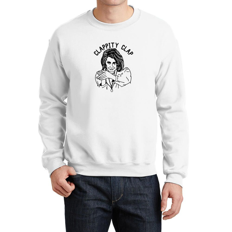 Nancy Pelosi Clappity Clap [tw] Crewneck Sweatshirt | Artistshot