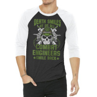 Combat Engineer Usa Military Sapper Raglan Baseball Tee 3/4 Sleeve Shirt | Artistshot