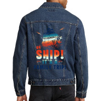 Oh Ship It's A Family Trip Marine Men Denim Jacket | Artistshot