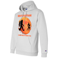 Motivation Sometimes Finds You Bigfoot Moon Silhouette Funny Tank Top Champion Hoodie | Artistshot