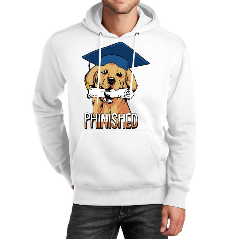 Phinished Phd Cute Golden Retriever Grad Candidate Student Sweatshirt Unisex Hoodie | Artistshot