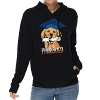 Phinished Phd Cute Golden Retriever Grad Candidate Student Sweatshirt Lightweight Hoodie | Artistshot