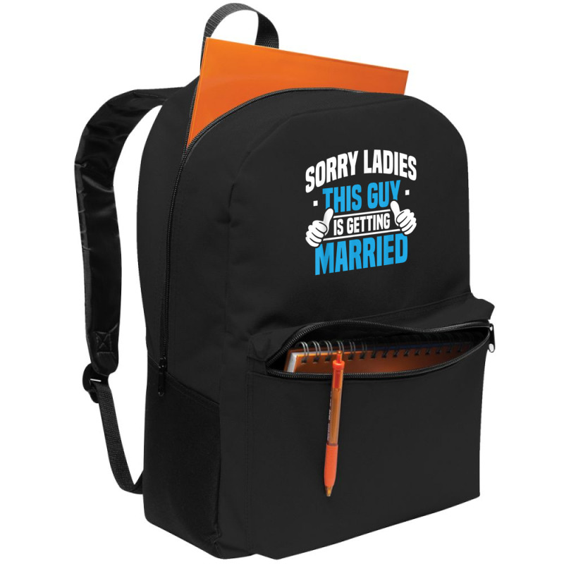 Mens Sorry Ladies Bachelor Party Stag Groomsmen Getaway Wedding For Fa Backpack | Artistshot