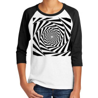 Spiral Abstract Hypnosis Zone Shirt Youth 3/4 Sleeve | Artistshot