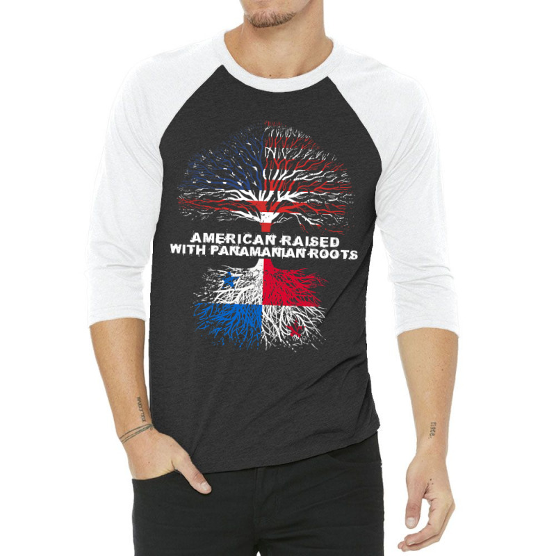 American Raised With Panamanian Roots Panama 3/4 Sleeve Shirt | Artistshot