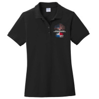 American Raised With Panamanian Roots Panama Ladies Polo Shirt | Artistshot