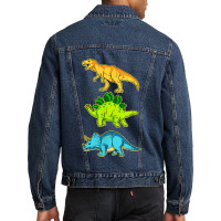 Kids Dinosaurs Prehistoric Dinosaur Men Denim Jacket | Artistshot