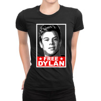 American Vandal Free Dylan Political Poster Premium Ladies Fitted T-shirt | Artistshot