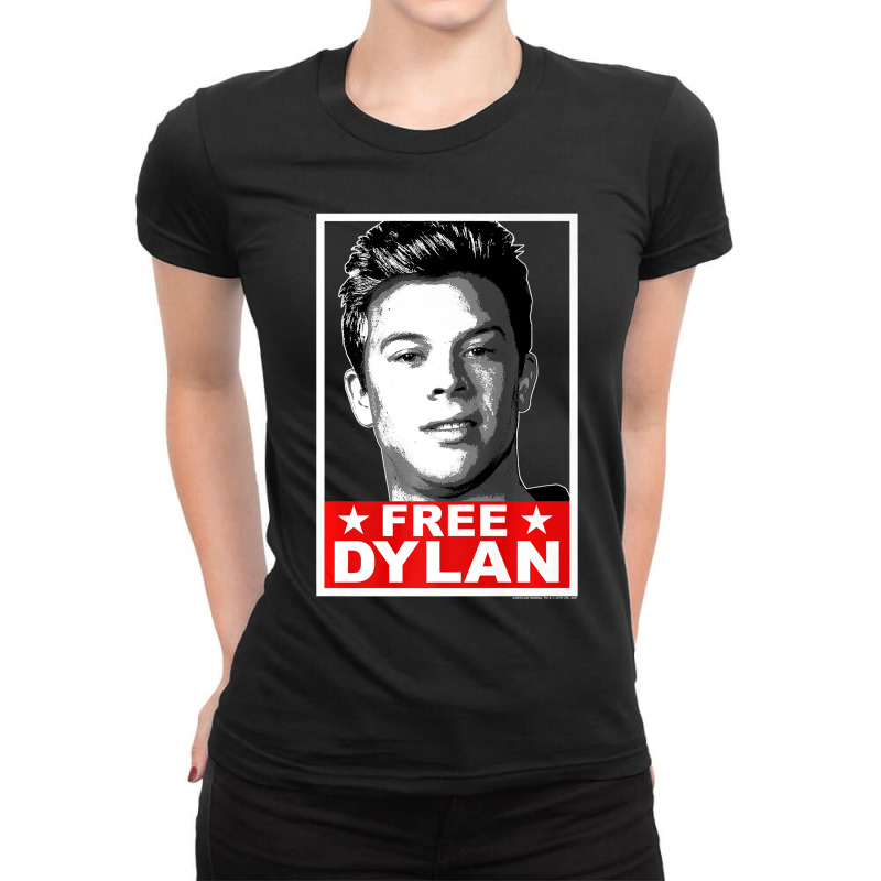 American Vandal Free Dylan Political Poster Premium Ladies Fitted T-Shirt by trokeryth | Artistshot