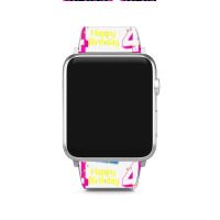 Object Or Cake Happy Birthday 4 Family Celebrate Confetti T Shirt Apple Watch Band | Artistshot