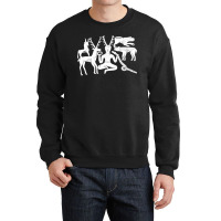 God Cernunnos And Animals From The Gundestrup Cauldron  Fitted Crewneck Sweatshirt | Artistshot