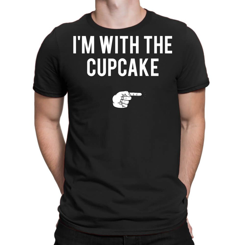 I M With The Cupcake Halloween Costume Funny Couples T-shirt | Artistshot