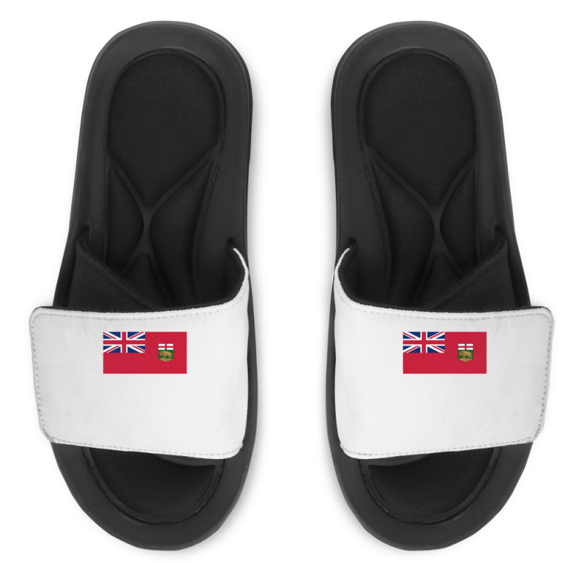 Manitoba Province Coat Of Arms Canadian Flag Winnipeg Sweatshirt Slide Sandal | Artistshot