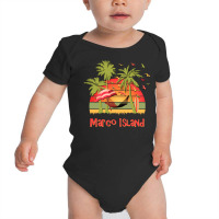 Marco Island 80s Summer Beach Palm Trees Sunset Sweatshirt Baby Bodysuit | Artistshot