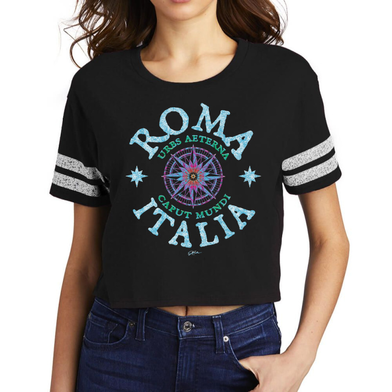 Jcombs Rome, Eternal City, Capital Of The World Sweatshirt Scorecard Crop Tee by puetzee | Artistshot