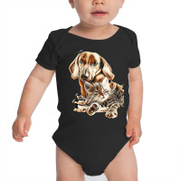 Cat And Dog Baby Bodysuit | Artistshot