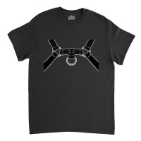 Black Leather Harness Print Bsdm Kink Gay Leather Pride Classic T-shirt | Artistshot