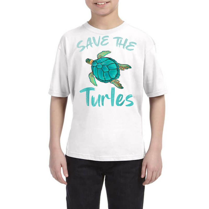Save The Turtles Ocean Animal Rights Activist Sea Turtle T Shirt Youth Tee | Artistshot