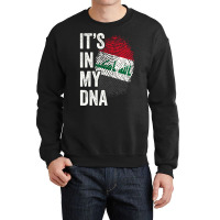 Its In My Dna Iraq Flag Iraqi Roots Pride Genetic Long Sleeve T Shirt Crewneck Sweatshirt | Artistshot