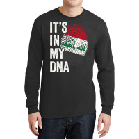 Its In My Dna Iraq Flag Iraqi Roots Pride Genetic Long Sleeve T Shirt Long Sleeve Shirts | Artistshot