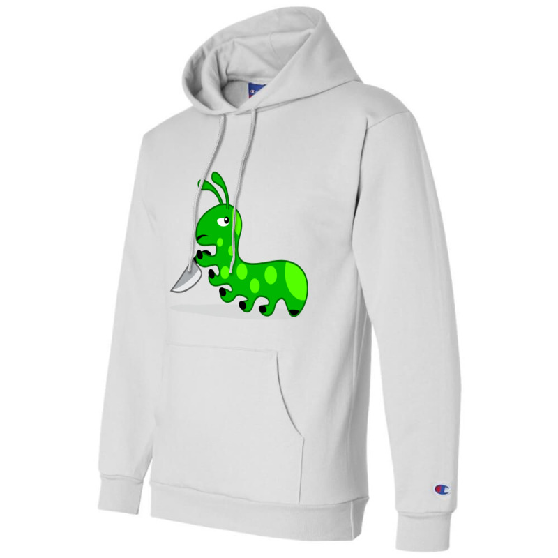 Caterpillar With Knife Champion Hoodie | Artistshot