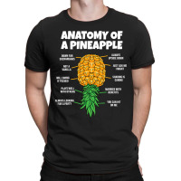 Anatomy Of A Pineapple Swinger Funny Upside Down Pineapple T-shirt | Artistshot