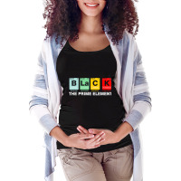 Black The Prime Element Black History Month Periodic Table Maternity Scoop Neck T-shirt | Artistshot