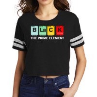 Black The Prime Element Black History Month Periodic Table Scorecard Crop Tee | Artistshot