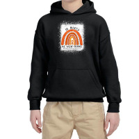 In March We Wear Orange Rainbow Multiple Sclerosis Awareness Youth Hoodie | Artistshot