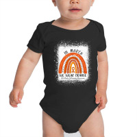 In March We Wear Orange Rainbow Multiple Sclerosis Awareness Baby Bodysuit | Artistshot