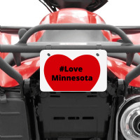 Love Minnesota, Hashtag Heart, Love Minnesota 2 Atv License Plate | Artistshot