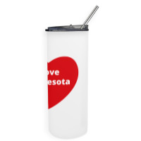 Love Minnesota, Hashtag Heart, Love Minnesota Skinny Tumbler | Artistshot