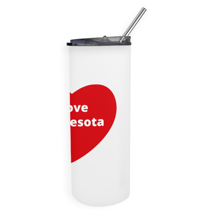 Love Minnesota, Hashtag Heart, Love Minnesota Skinny Tumbler | Artistshot