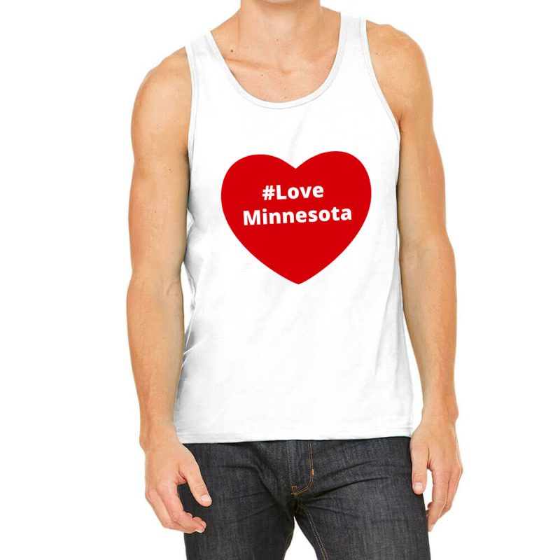 Love Minnesota, Hashtag Heart, Love Minnesota Tank Top | Artistshot