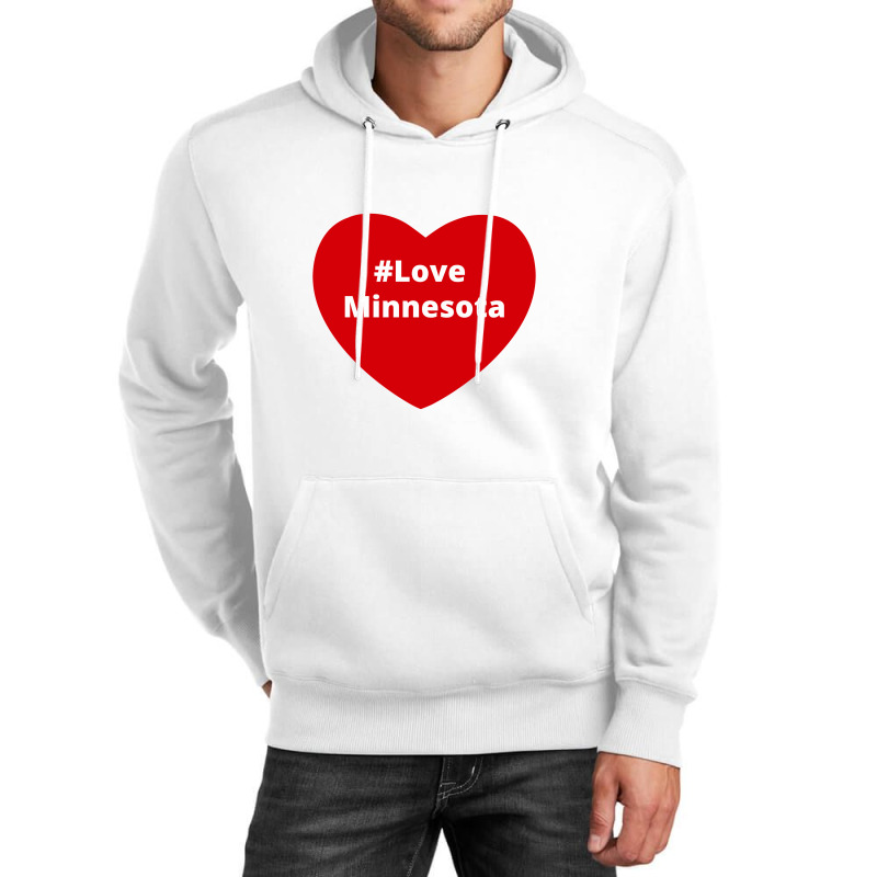 Love Minnesota, Hashtag Heart, Love Minnesota Unisex Hoodie | Artistshot