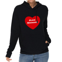 Love Minnesota, Hashtag Heart, Love Minnesota Lightweight Hoodie | Artistshot