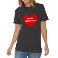 Love Minnesota, Hashtag Heart, Love Minnesota Vintage T-shirt | Artistshot