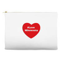 Love Minnesota, Hashtag Heart, Love Minnesota Accessory Pouches | Artistshot