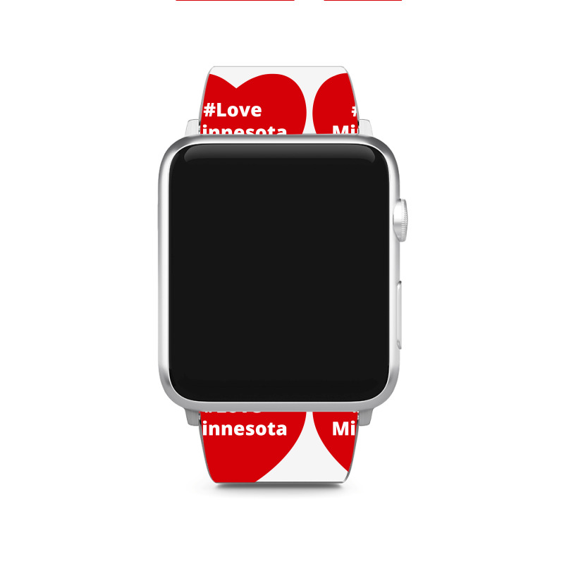 Love Minnesota, Hashtag Heart, Love Minnesota Apple Watch Band | Artistshot