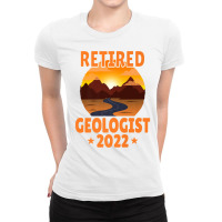 Retired Geologist Retirement Party Retiree Premium T Shirt Ladies Fitted T-shirt | Artistshot