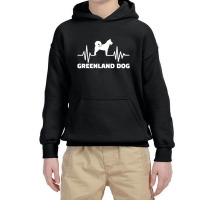 Heartbeat Greenland Dog , Greenland Dog Youth Hoodie | Artistshot