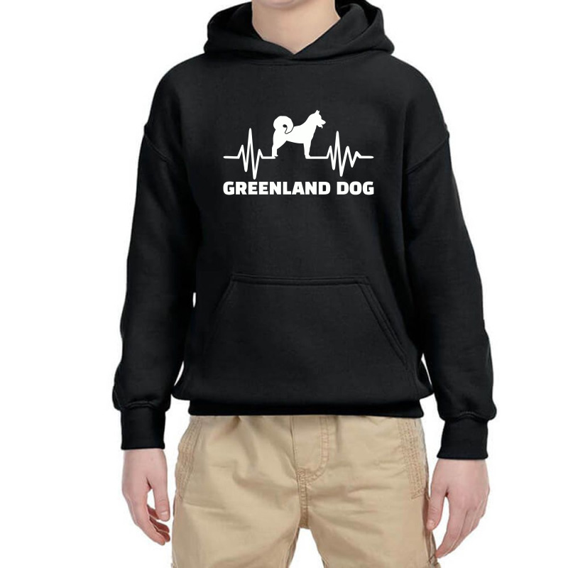 Heartbeat Greenland Dog , Greenland Dog Youth Hoodie | Artistshot