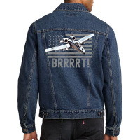 Funny A10 Thunderbolt Warthog Brrrrrt T Shirt Men Denim Jacket | Artistshot