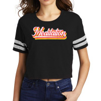 Meditation Graphic Meditating Meditation Relaxation Namaste Scorecard Crop Tee | Artistshot