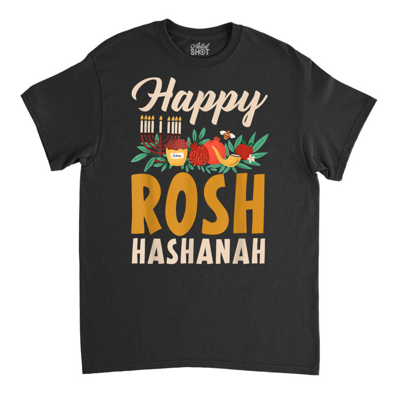 Happy Rosh Hashanah Shofar Jews Holiday Jewish New Year T Shirt Classic T-shirt | Artistshot