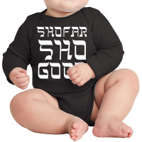 Shofar Sho Good Jewish Holiday Long Sleeve T Shirt Long Sleeve Baby Bodysuit | Artistshot