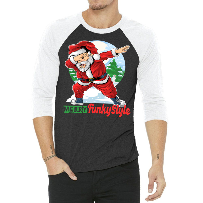 Happy Holidays  Funny Santa 3/4 Sleeve Shirt | Artistshot